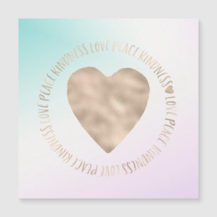 Gold Heart Kindness Peace Love Inspirerend quote