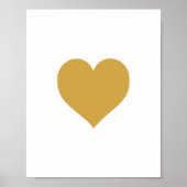 Gold Heart - Kunstafdrukken - Decor Poster (Voorkant)