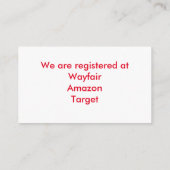 Gold Heart Lijst Afbeelding en Red Fabric Registry Informatiekaartje (Achterkant)