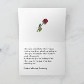 Gold Heart Love Lijst met Red Fabric Kaart (Binnen)