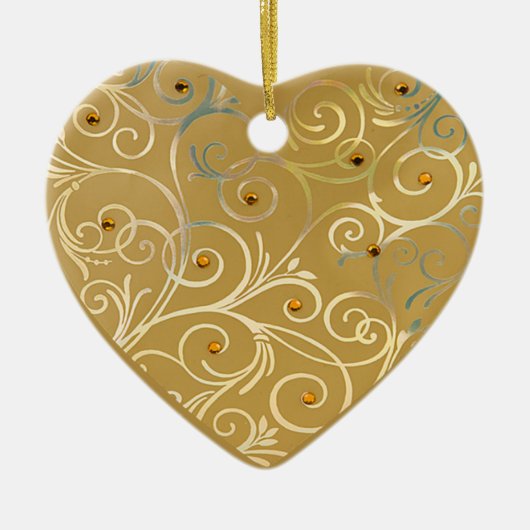 Gold Heart Love Ornament (Voorkant)