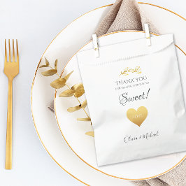 Gold Heart Make Day Sweet Wedding Bedankzakje
