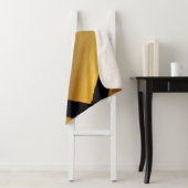 Gold Heart met Donkere achtergrond Sherpa Blanket Deken (In situ)