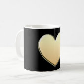 Gold Heart-Mok Koffiemok (Voorkant links)