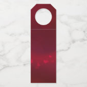 Gold Heart Ribbon Happy Valentine's Day Red Flessenhanger (Achterkant)