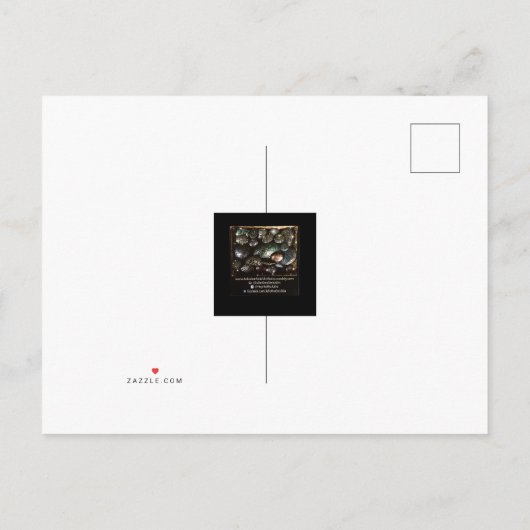 Gold Heart Rocks! Door Julie Ann Stricklin Uitnodiging Briefkaart (Achterkant)