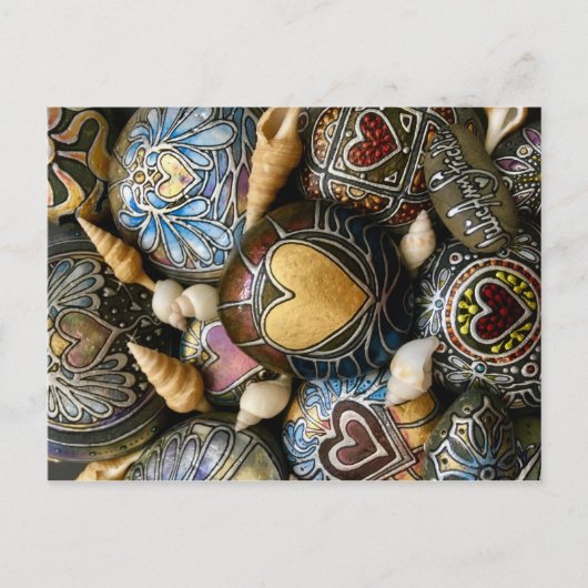 Gold Heart Rocks! Door Julie Ann Stricklin Uitnodiging Briefkaart (Voorkant)