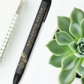 Gold Heart Salon Business Promotion Zwarte Inkt Pen