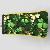 Gold Heart Shamrocks Golfheadcover (Voorkant)