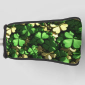 Gold Heart Shamrocks Golfheadcover (Voorkant)