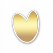 Gold Heart Sticker (Voorkant)