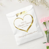 Gold Heart Vrijgezellenfeest Dank u Bedankzakje (Gezegeld)