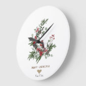 Gold Heart, Wreath Red Kardinaal Kerstmis    Grote Klok (Hoek)