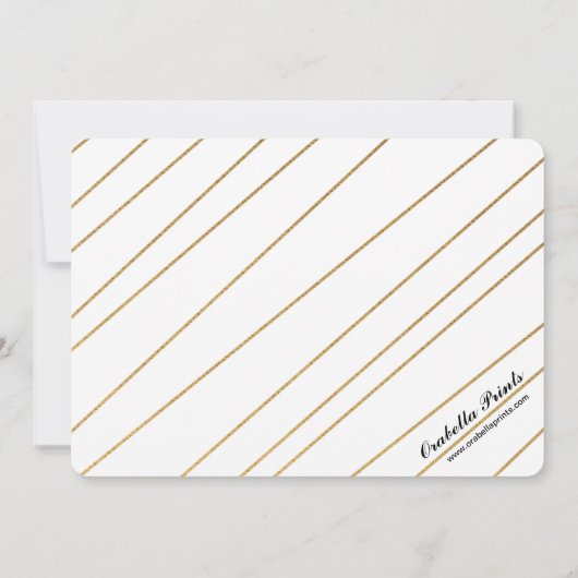 Gold Hearts Black White Sparen de Aankondiging van (Achterkant)