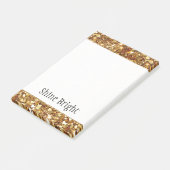 Gold Hearts Confetti Glam Post-it® Notes (Schuin)
