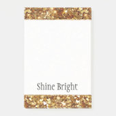 Gold Hearts Confetti Glam Post-it® Notes (Voorkant)