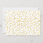 Gold Hearts Confetti Save the Date (Achterkant)