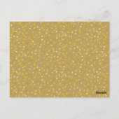 Gold Hearts Confetti Save the Date Briefkaart (Achterkant)