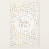 Gold Hearts Custom Gezegde Wedding Planner (Voorkant)