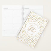 Gold Hearts Custom Gezegde Wedding Planner (Display)