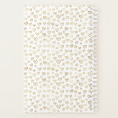 Gold Hearts Custom Gezegde Wedding Planner (Achterkant)
