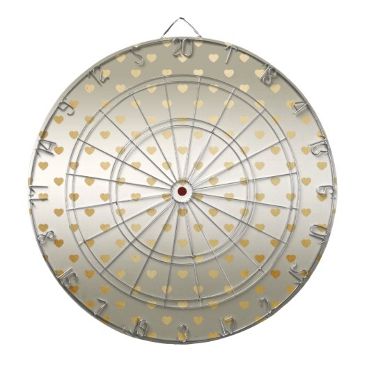 Gold Hearts Dartboard Dartbord (Voorkant)