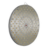 Gold Hearts Dartboard Dartbord (Voorkant Links)