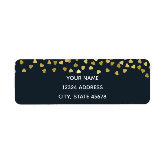 Gold Hearts Etiket (Voorkant)