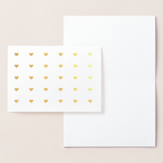 Gold Hearts Folie Kaarten (Display)