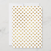 Gold Hearts Foto Sjabloon Weddenschap Hartelijk da (Achterkant)