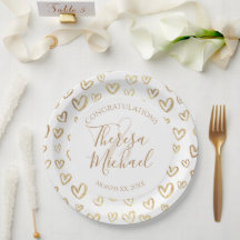 Gold Hearts Gefeliciteerd