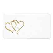 Gold Hearts Labels (Voorkant)