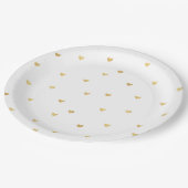 Gold Hearts Papieren Bordje (Gekanteld)