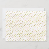 Gold Hearts Photo Save the Date Kaart (Achterkant)