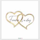 Gold Hearts Sticker (Vel)