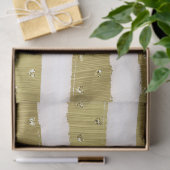 Gold Hearts Stripes Tissuepapier (Geschenk)