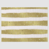 Gold Hearts Stripes Tissuepapier (Voorkant)