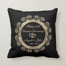 Gold Hearts, Swirls 50th Wedding Jubileum