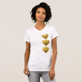 Gold Hearts T-Shirt (Voorkant volledig)