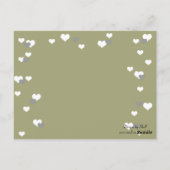 Gold Hearts Table Seating Kaart (Achterkant)