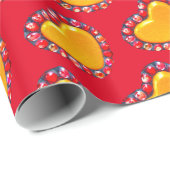 Gold Hearts Thunder_Cove Cadeaupapier (Rol Hoek)