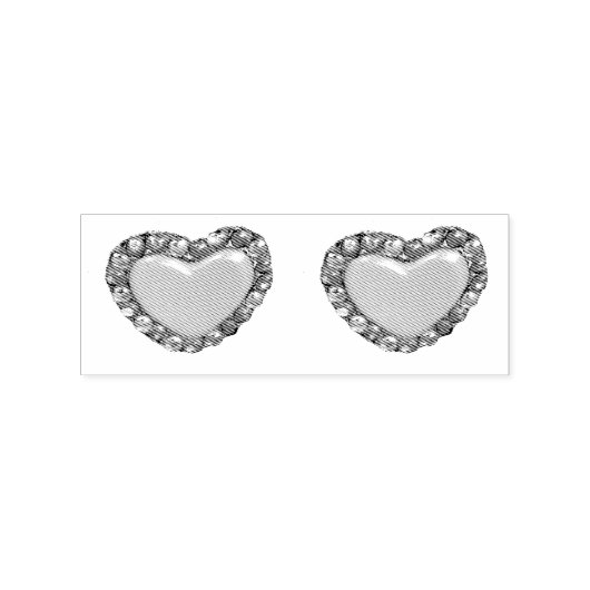 Gold Hearts Thunder_Cove Rubberstempel (Gestempeld)