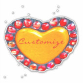 Gold Hearts Thunder_Cove Sticker (Voorkant)