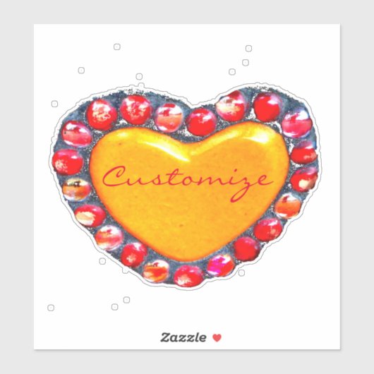 Gold Hearts Thunder_Cove Sticker (Vel)