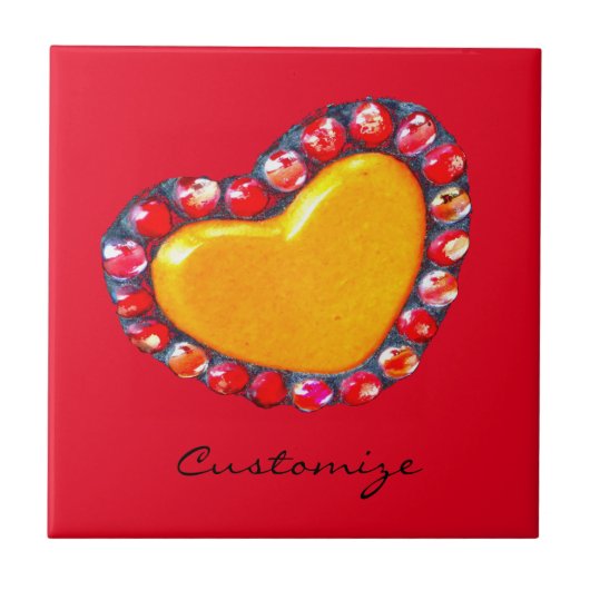 Gold Hearts Thunder_Cove Tegeltje (Voorkant)