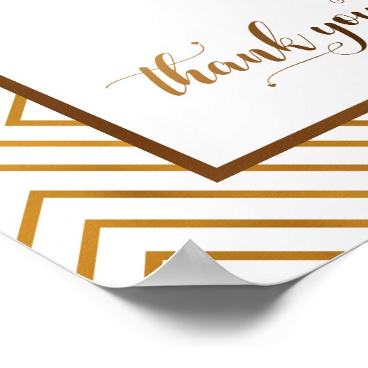 Gold Hearts Welkom bij ons, altijd na het ondertek Poster (Hoek)