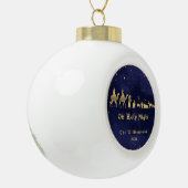 Gold Heilig Kerstkeramisch Ornament (Links)