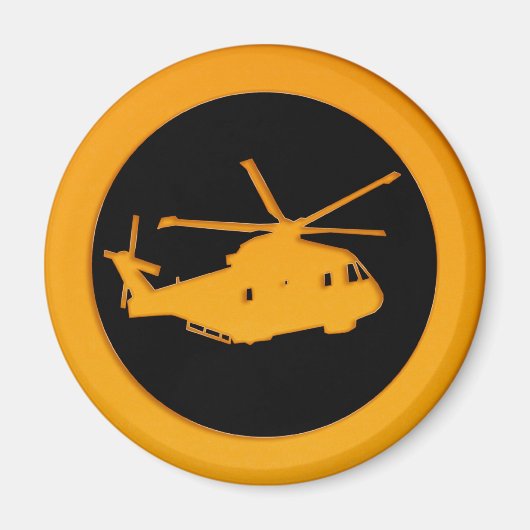 Gold Helikopter Magneet (Voorkant)
