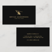 Gold Helikopter Visitekaartje (Voorkant / Achterkant)