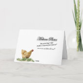 Gold Hen and Old Barn - customize any place Kaart (Achterkant)